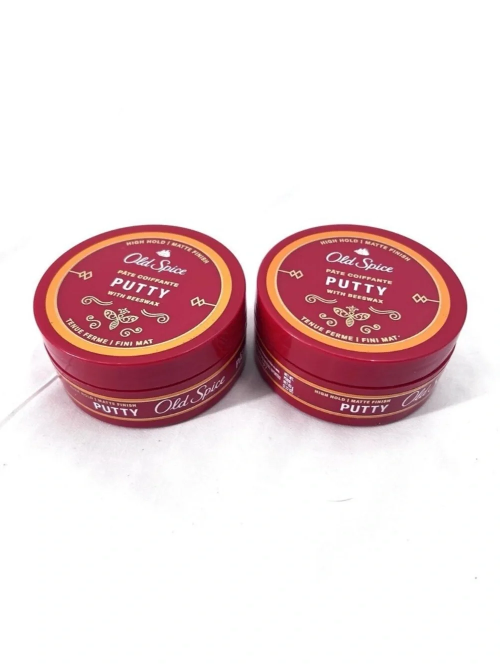 Set of 2 - Old Spice Putty High Hold Matte Finish With Beeswax 2.22 oz